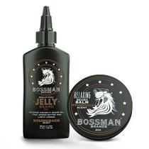 Combinação de óleo para barba e bálsamo para barba Bossman Jelly Stagecoach Scent Combinação de óleo para barba e bálsamo para barba Bossman Jelly Stagecoach Scent