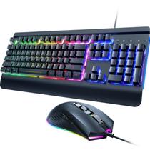 Combinação de teclado e mouse para jogos Dacoity 104 teclas Rainbow Combinação de teclado e mouse para jogos Dacoity 104 teclas Rainbow