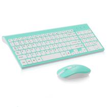 Combinação de teclado e mouse sem fio cimetech Ultra-Thin Blue