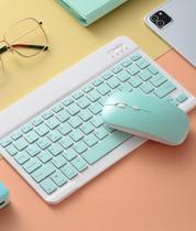 Combinação de teclado e mouse sem fio Diyeeni Cute Bluetooth Green Combinação de teclado e mouse sem fio Diyeeni Cute Bluetooth Green