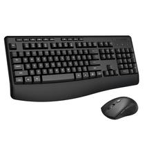 Combinação de teclado e mouse sem fio E-YOOSO em tamanho real preta Combinação de teclado e mouse sem fio E-YOOSO em tamanho real preta