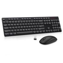 Combinação de teclado e mouse sem fio EDJO Silent Full Size USB