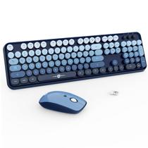 Combinação de teclado e mouse sem fio FOPETT 2.4G de tamanho completo Combinação de teclado e mouse sem fio FOPETT 2.4G de tamanho completo