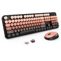 Combinação de teclado e mouse sem fio Nowlike Retro Aurora Red Combinação de teclado e mouse sem fio Nowlike Retro Aurora Red