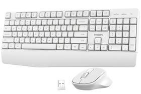Combinação de teclado e mouse sem fio PHILIPS Ergonomic Silent 2,4 GHz Combinação de teclado e mouse sem fio PHILIPS Ergonomic Silent 2,4 GHz