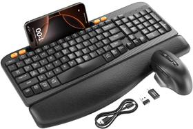 Combinação de teclado e mouse sem fio SABLUTE Ergonomic Combinação de teclado e mouse sem fio SABLUTE Ergonomic