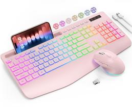 Combinação de teclado e mouse sem fio SABLUTE KL3 PRO Pink Combinação de teclado e mouse sem fio SABLUTE KL3 PRO Pink