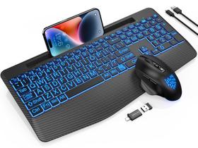 Combinação de teclado e mouse sem fio SABLUTE Recarregável Combinação de teclado e mouse sem fio SABLUTE Recarregável