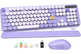 Combinação de teclado e mouse sem fio SABLUTE Retro Typewriter Combinação de teclado e mouse sem fio SABLUTE Retro Typewriter