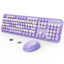 Combinação de teclado e mouse sem fio SkyGive Ergonomic Purple Combinação de teclado e mouse sem fio SkyGive Ergonomic Purple