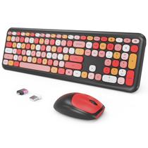 Combinação de teclado e mouse sem fio SkyGive Retro Full Size Combinação de teclado e mouse sem fio SkyGive Retro Full Size
