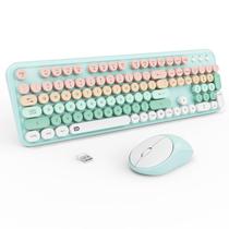 Combinação de teclado e mouse sem fio TKVPJYYI Retro em tamanho real Combinação de teclado e mouse sem fio TKVPJYYI Retro em tamanho real