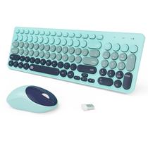 Combinação de teclado e mouse sem fio TKVPJYYI Retro em tamanho real Combinação de teclado e mouse sem fio TKVPJYYI Retro em tamanho real