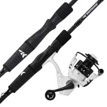 Combinação de vara e molinete de pesca KastKing Crixus Spinning & Baitcaster