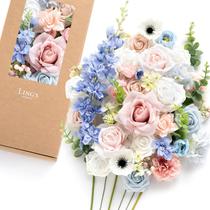 Combinação Deluxe de flores artificiais Ling's moment com caixa