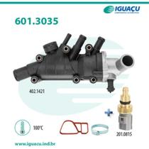 Combinado de válvula termostática Ford Fiesta 2004 a 2014