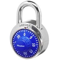 Combination Lock Master Lock para armários de ginástica, pacote com 1 azul