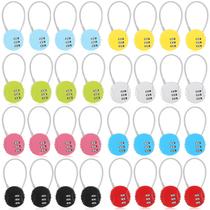 Combination Lock Moxweyeni, 3 dígitos, impermeável, pacote com 32 Combination Lock Moxweyeni, 3 dígitos, impermeável, pacote com 32
