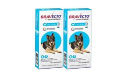 Combo 02 und Bravecto Transdermal Cães 1000 Mg 20 A 40 Kg