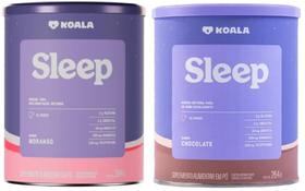 Combo 02 unidades de Koala Sleep Sabor Morango e de Chocolate de 264g-Caffeine Army/Koala