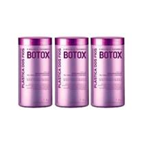 Combo 03 Botox Plastica dos Fios Selagem Termica Progressiva 1kg