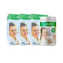 Combo 03 Potes Multvit Fiber7 400g
