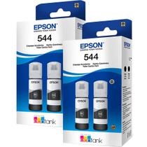 Combo 04 Recarga de tintas Preto T544 para L3210, L3250, L3251, L3260, L5190, L5290