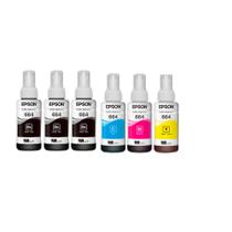 COMBO 06 Tinta Original L120 L1300 L395 664 T644 L396 L355 COMBO 06 Tinta Original L120 L1300 L395 664 T644 L396 L355