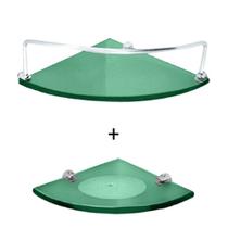 Combo: 1 Cantoneira Modelada Com Proteção + 1 Saboneteira Verde