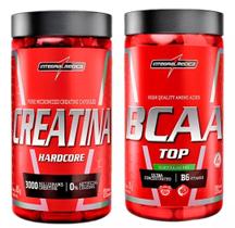 Combo 1 Creatina Hadcore 120 caps + 1 Bcaa Top 120 caps Integralmedica