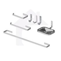 Combo 1 Kit Quadrado + 2 Cabide Gancho Quadrado 7 Peças