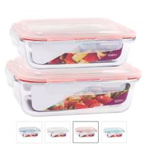 Combo 1 Pote de Vidro Retangular 1520ml + 1 Pote de Vidro Retangular 1040ml Combo 1 Pote de Vidro Retangular 1520ml + 1 Pote de Vidro Retangular 1040ml