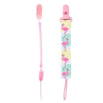 Combo 1 Prendedor De Chupeta Estampado E 1 Mola Pietra Baby