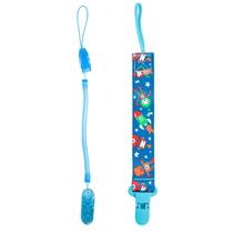 Combo 1 Prendedor De Chupeta Estampado E 1 Mola Pietra Baby