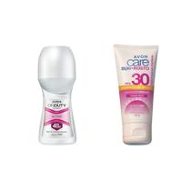 Combo 1 protetor solar 50 FPS 50G e 1 roll on Onduty Wonman active 48h