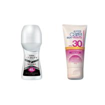 Combo 1 protetor solar 50 FPS 50g e 1 roll on Women Invisible 48h