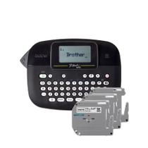 Combo 1 Rotulador Eletrônico Preto Ptm95bk + 3 Fitas M231 - BROTHER