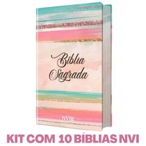 Combo 10 Bíblias Estudo Diário EDB Celula Grupo de Estudo - Várias Capas Original Pão Diário