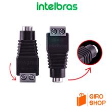 Combo 10 conectores para cêmra sistema de segurança conex 1000 intelbras p4 fêmea Combo 10 conectores para cêmra sistema de segurança conex 1000 intelbras p4 fêmea