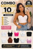 Combo 10 cropped feminino variado Combo 10 cropped feminino variado