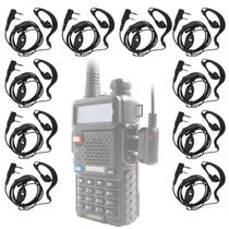 Combo 10 Fone Microfone Para Rádio Comunicador Baofeng