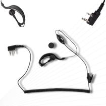 Combo 10 Fone Ouvido Com Ptt Para Rádio Comunicador Uv-16 Plus