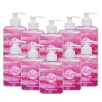Combo 10 HotFlowers Blow Girl Morango Com Creme Gel Hidratante Para Virilha 320ml