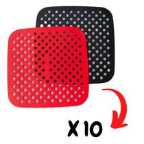 Combo 10 Protetor de Silicone Air Fryer Fritadeira Elétrica