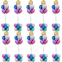 Combo 10 Suporte Balão Base 1,30m Armação Decoração Festa Combo 10 Suporte Balão Base 1,30m Armação Decoração Festa