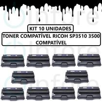 Combo 10 Toner Sp3500 3500 5 Un Compatível C/ Ricoh SP3500 SP3510 SP3400 SP3500 SP3510SF SP3500SF Combo 10 Toner Sp3500 3500 5 Un Compatível C/ Ricoh SP3500 SP3510 SP3400 SP3500 SP3510SF SP3500SF