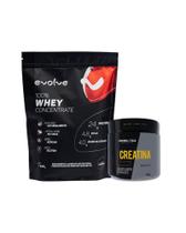 Combo 100% whey evolve + creatina 100g probiótica