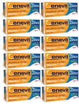 Combo 12 caixas Cenevit Zinco 1g 10 Comprimidos Efervescentes - Legrand