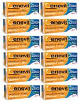 Combo 12 caixas Cenevit Zinco 1g 10 Comprimidos Efervescentes - Legrand