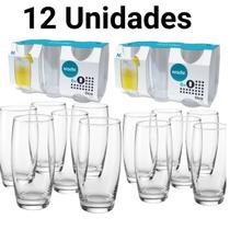 Combo 12 Copos de Vidro Nadir Oca 300ml Incolor Empilhável Embalagem Protegida Combo 12 Copos de Vidro Nadir Oca 300ml Incolor Empilhável Embalagem Protegida